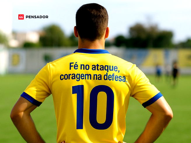 Fé no ataque, coragem na defesa.