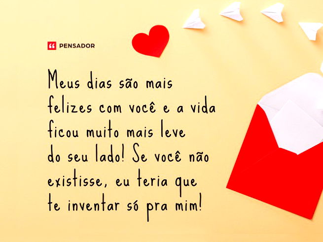Cartinha com corações.