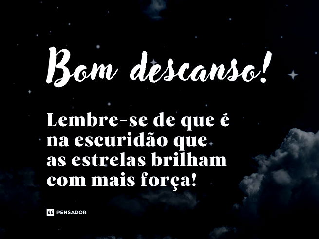 Céu noturno com estrelas e nuvens.