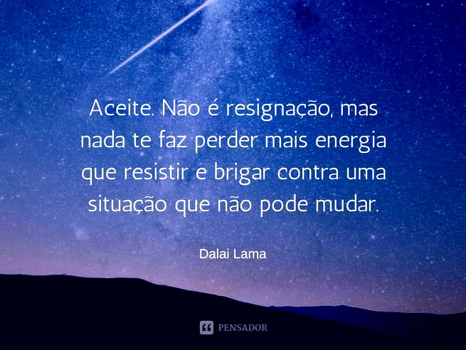 Não de força as energias negativas, levanta sacode a poeira e vai