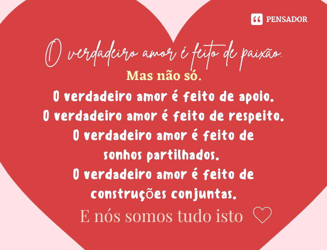 O verdadeiro significado do amor em um relacionamento