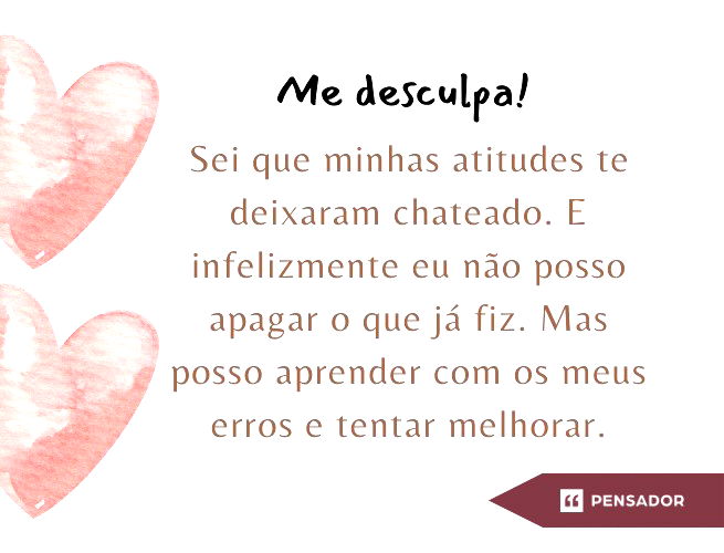 31 mensagens de desculpas ao ex-namorado que vão tocar o coração dele -  Pensador