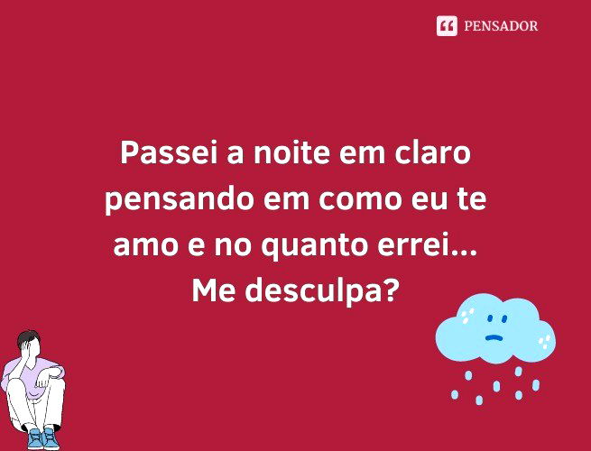 peço perdão pela minha ausência ultimamente, eu tive alguns problemas