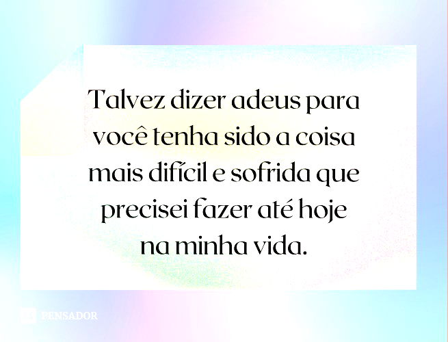 É cedo ou tarde de mais pra dizer adeus Você nunca me v…