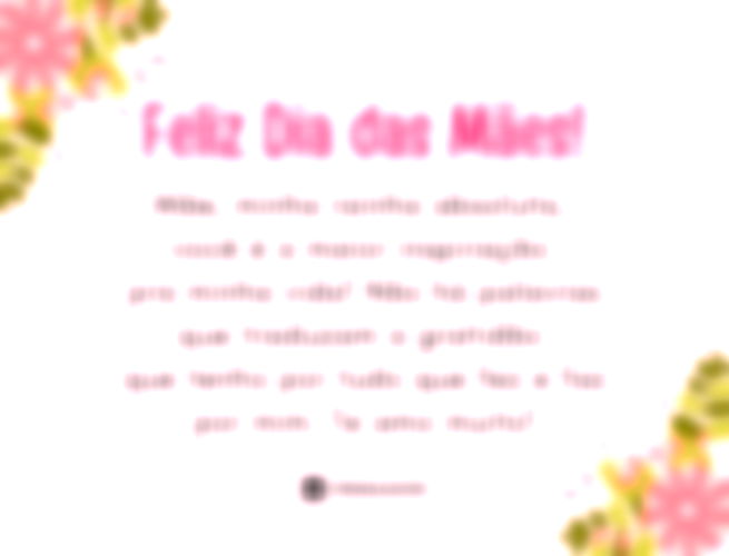 Mãe, minha rainha absoluta, você é a maior inspiração pra minha vida. Não consigo expressar em palavras a gratidão que tenho por tudo que fez e faz por mim. Te amo muito! Feliz Dia das Mães!