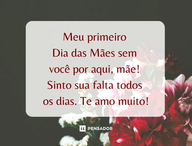 Meu primeiro Dia das Mães sem você por aqui, mãe! Sinto sua falta todos os dias. Te amo muito!