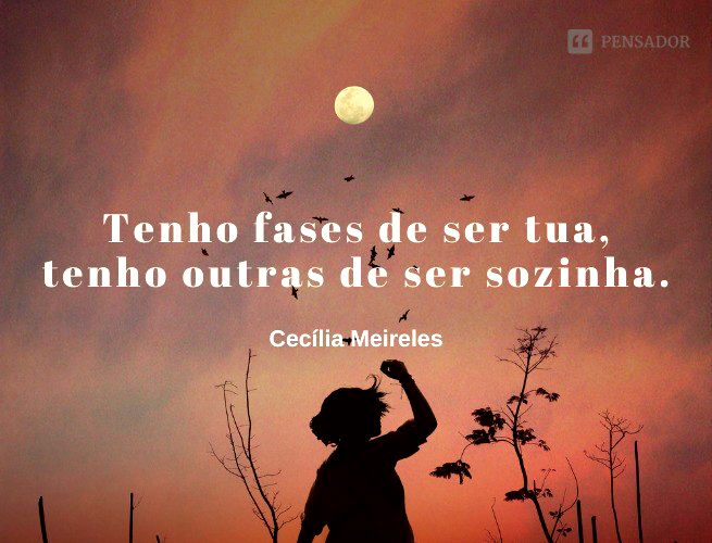 Não faças de ti um sonho a realizar. Cecília Meireles - Pensador