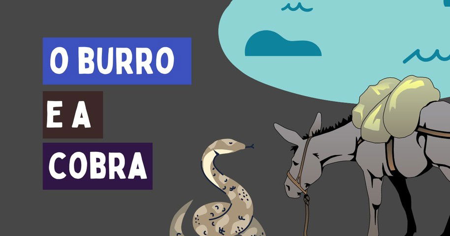 Fábula O Burro e a Cobra (com moral e interpretação) - Pensador