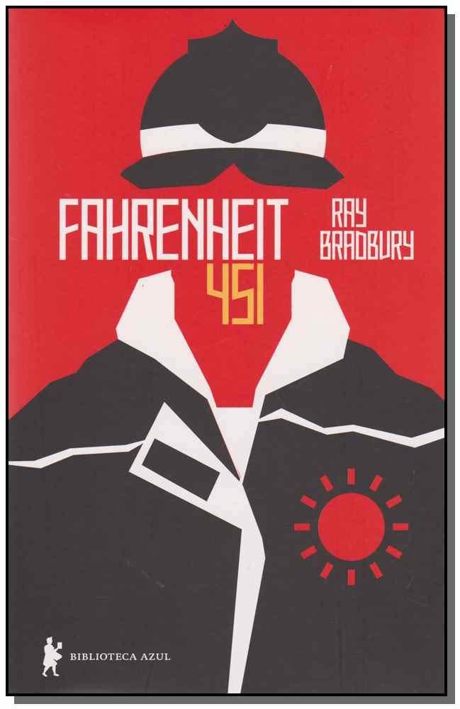 Capa do livro Fahrenheit 451, Ray Bradbury,