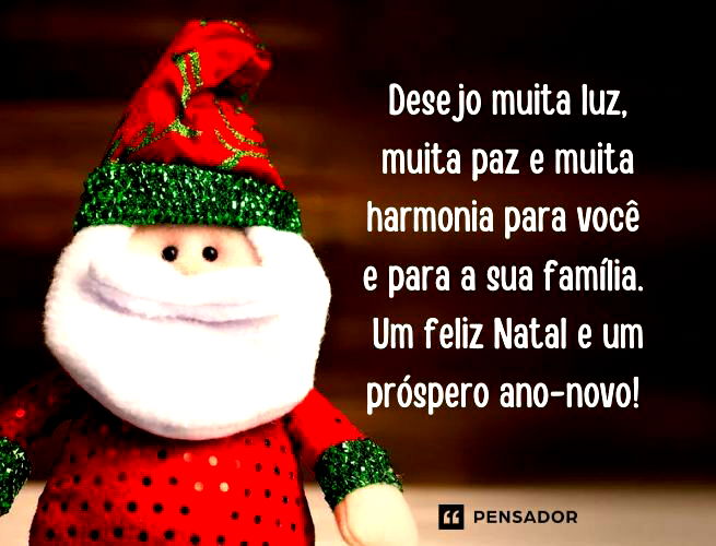 Mensagens de Natal e Ano Novo