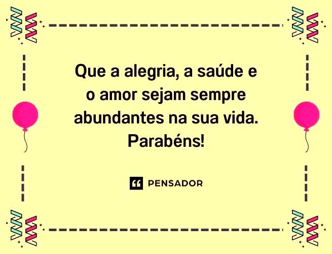 Mensagem de Aniversário - Mensagens para Desejar Feliz Aniversário