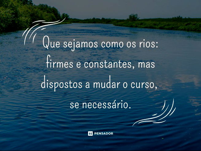 Imagem de um rio com um fundo escuro.