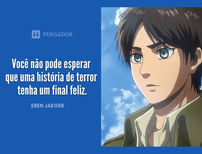 Você não pode esperar que uma história de terror tenha um final feliz.
