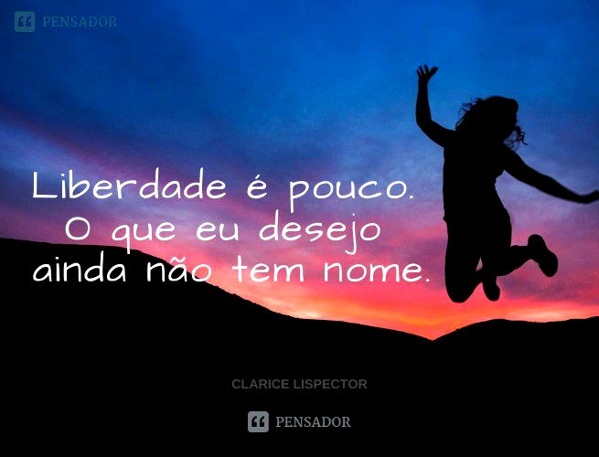 Não sei lidar com pontos finais, Clarice Lispector - Pensador