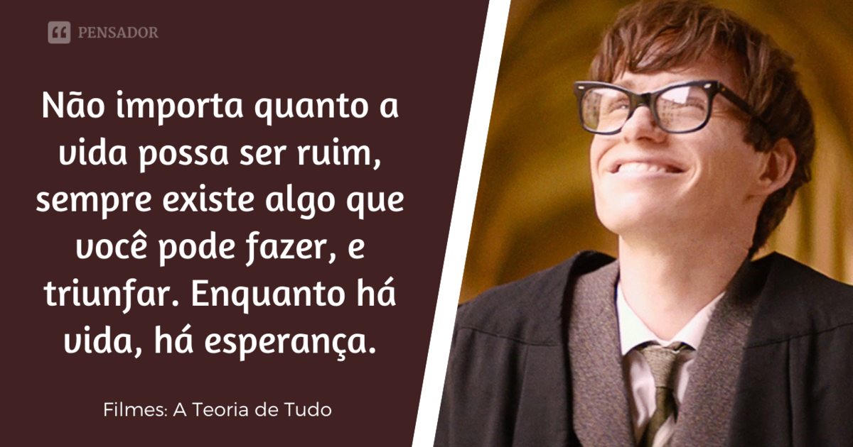 Frases de filmes, livros, séries e tal.