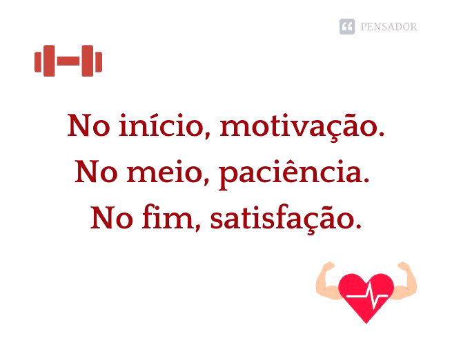 50 frases fitness para dizer tchau ao sedentarismo  Motivação para fitness,  Frases de motivação academia, Frases sobre treino