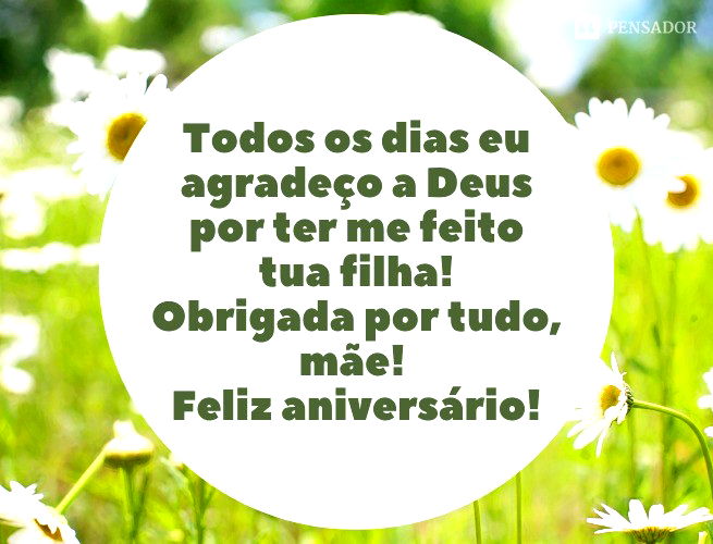 Todos os dias eu agradeço a Deus por ter me feito tua filha! Obrigada por tudo, mãe! Feliz aniversário!
