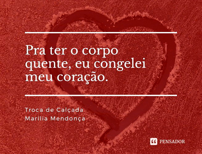 Para Ter O Corpo Quente Eu Congelei Meu Coração