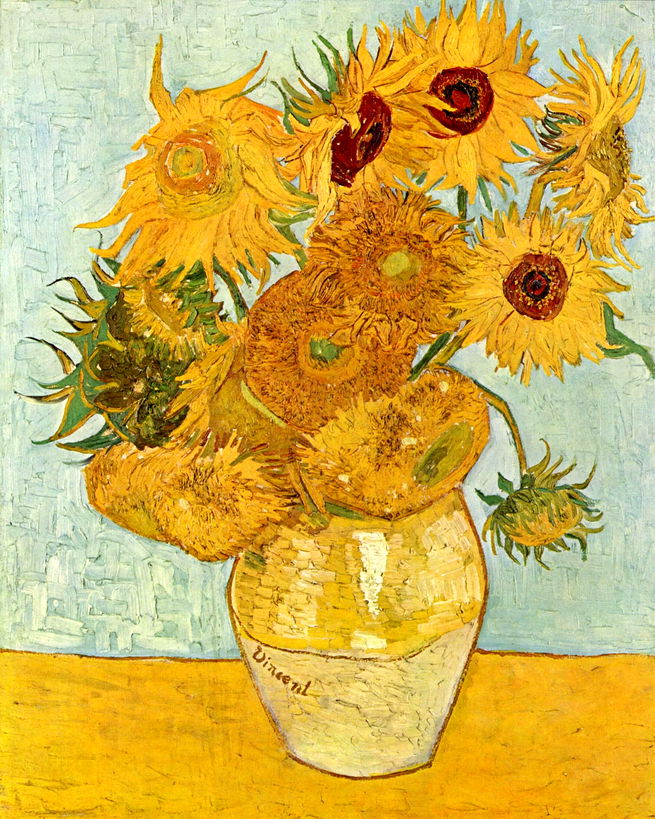 Girassois. Obra de Vincent van Gogn
