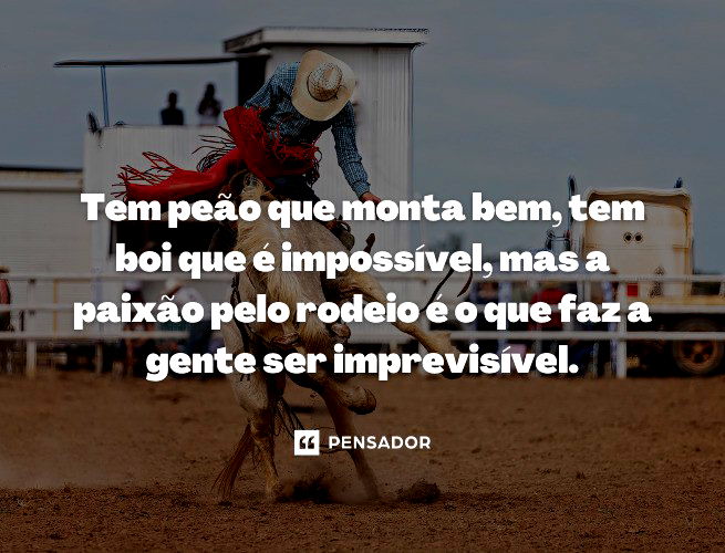 Frases de rodeio que celebram a força e a tradição do sertanejo