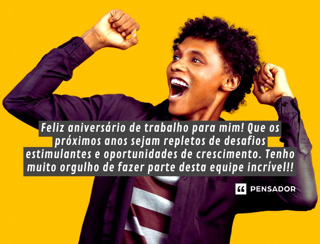 Feliz aniversário de trabalho para mim! Que os próximos anos sejam repletos de desafios estimulantes e oportunidades de crescimento. Tenho muito orgulho de fazer parte desta equipe incrível!!