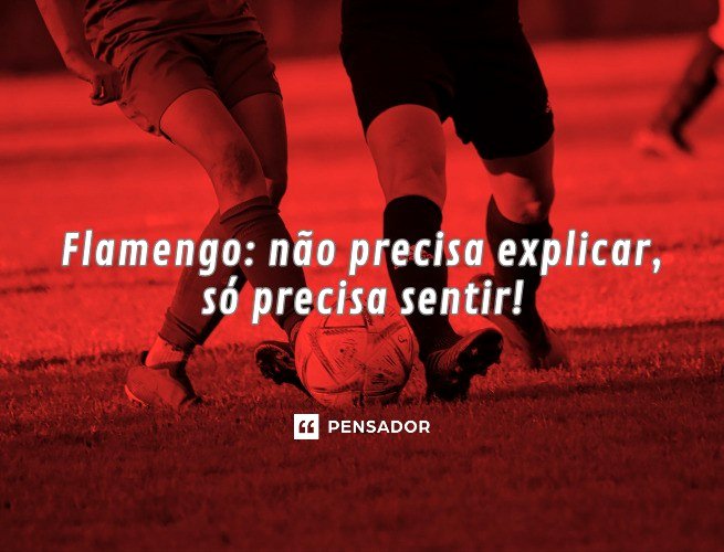 Flamengo: não precisa explicar, só precisa sentir!