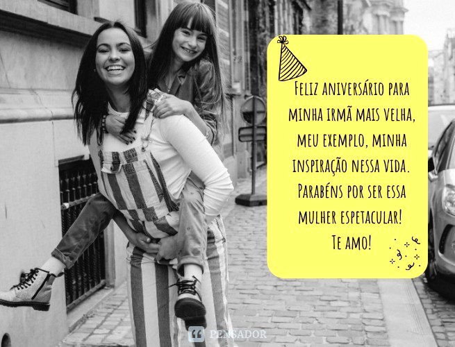 Feliz aniversário para minha irmã mais velha, meu exemplo, minha inspiração nessa vida. Parabéns por ser essa mulher espetacular! Te amo!