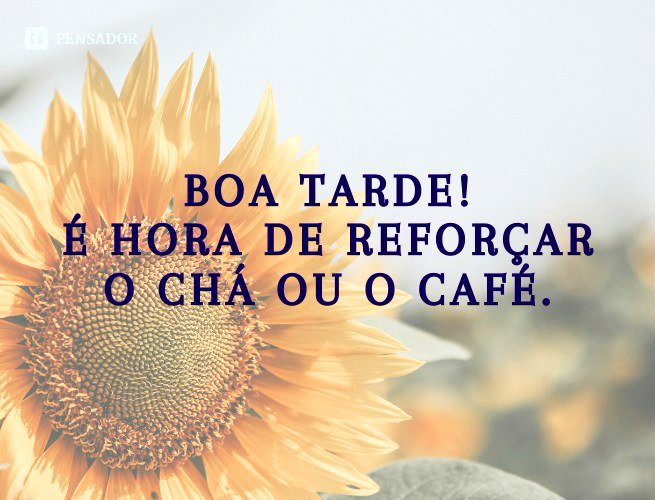 40 imagens de boa tarde com lindas mensagens 🌻 - Pensador