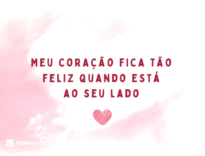 Fica tranquilo meu amor - Frases pra Casais