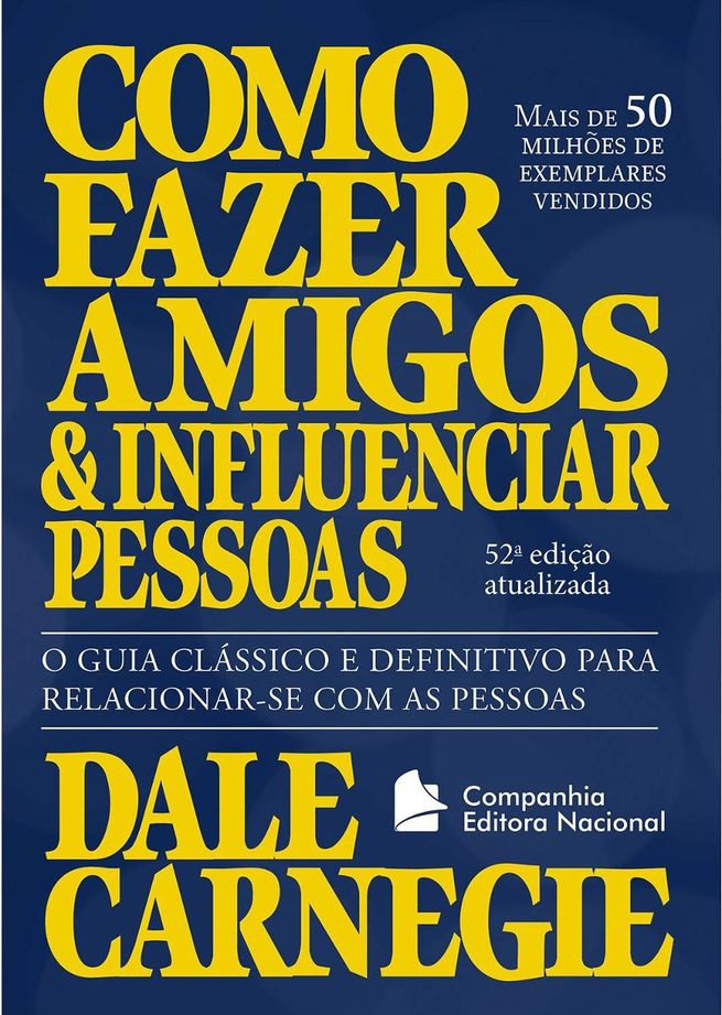 Capa do livro Como fazer amigos e influenciar pessoas.