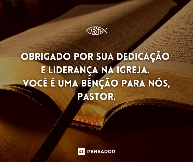 Mensagem de aniversário para pastor - Pensador