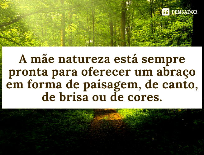 A natureza faz você de marionete