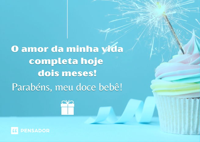 O amor da minha vida completa hoje dois meses! Parabéns, meu doce bebê!