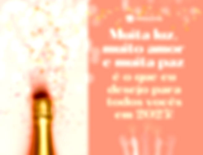 Muita luz, muito amor e muita paz é o que eu desejo para todos vocês em 2025!