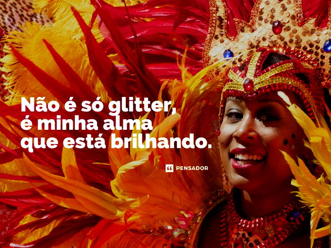 Não é só glitter, é minha alma que está brilhando. ✨