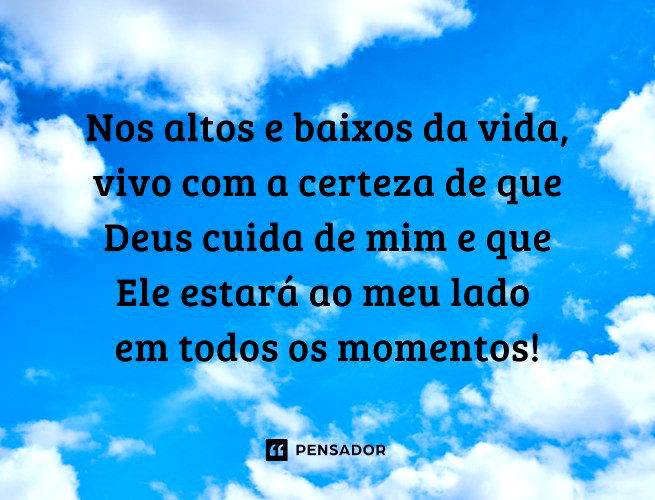 Calma ! Pode até não parecer,mas Deus está no controle da situação