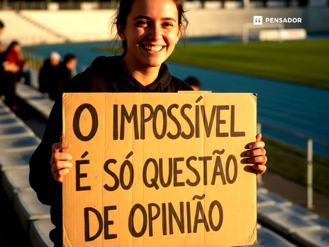 O impossível é só questão de opinião.