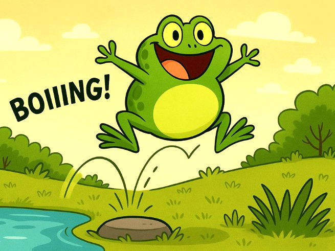 o sapo que nao sabia pular