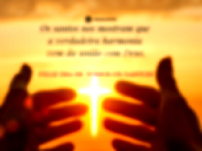 Os santos nos mostram que a verdadeira harmonia vem da união com Deus. Feliz dia de Todos os Santos!