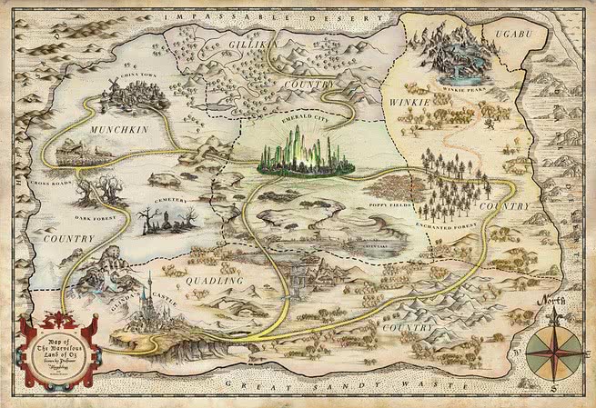 Mapa da Terra de Oz
