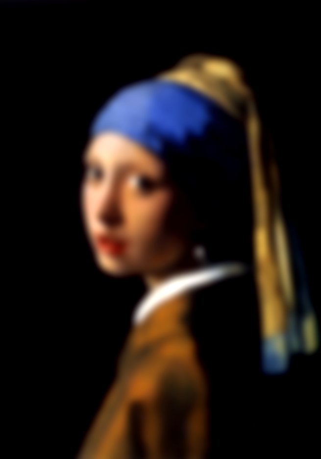 Pintura Moça com brinco de pérolas de Johannes Vermeer