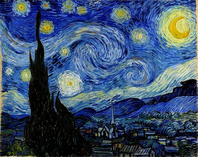 Pintura ‘A Noite Estrelada’ de Vincent Van Gogh