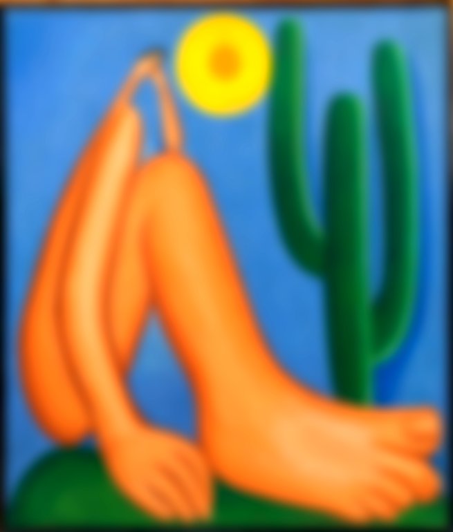 Pintura Abaporu de Tarsília do Amaral