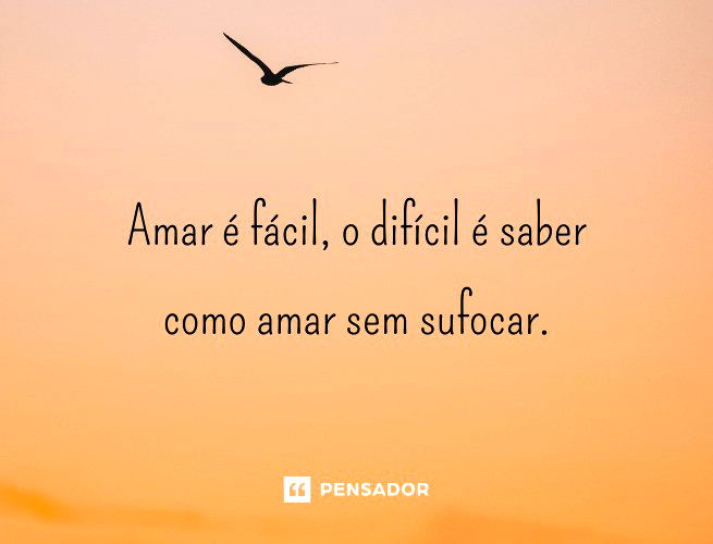 62 frases perfeitas para refletir sobre o que é amar - Pensador