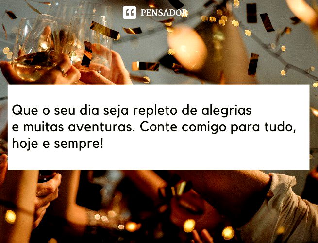 Parabéns para o meu querido afilhado. Você me enche de amor e tenho muito orgulho de presenciar o seu amadurecimento. Que o seu dia seja repleto de alegrias e muitas aventuras. Conte comigo para tudo, hoje e sempre!