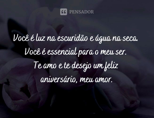 Como escrever a melhor mensagem de aniversário para quem você ama (com  frases) - Pensador