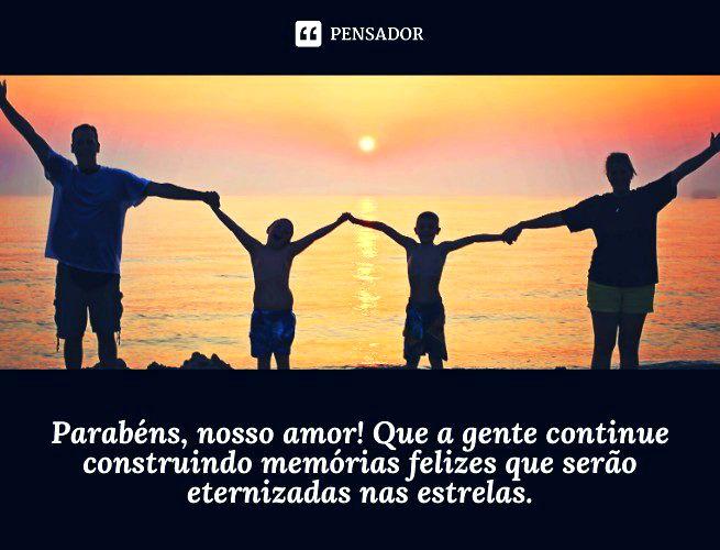 Parabéns, nosso amor! Que a gente continue construindo memórias felizes que serão eternizadas nas estrelas.