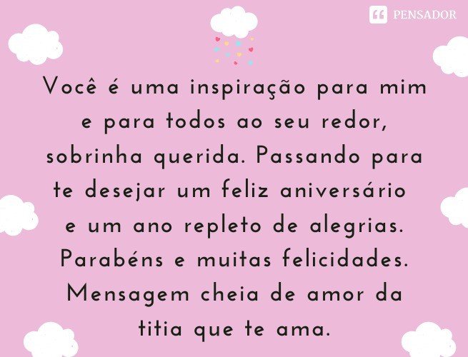 Featured image of post Frases De Anivers rio Para Tia Querida Querida tia hoje seu anivers rio