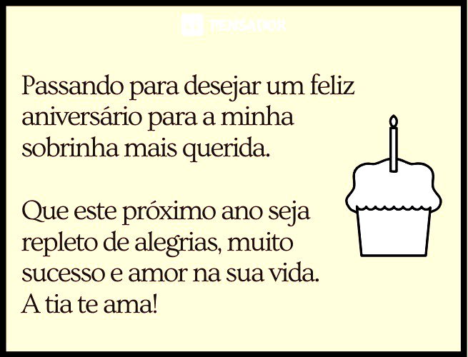 As 67 mais lindas mensagens de aniversário para sobrinho - Pensador