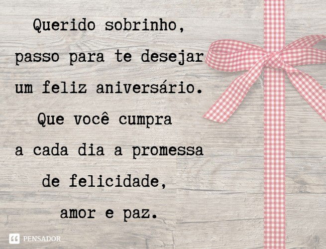 Featured image of post Mensagens De Aniversario Para Sobrinho Neto Mensagens de anivers rio para marido com imagem